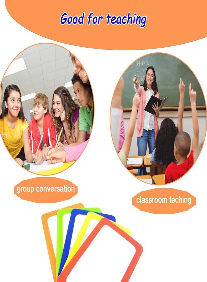 مجموعة مرايا صغيرة للأطفال من yisncka، 25 قطعة، مرايا غير قابلة للكسر، 6 × 4 بوصات، زوايا دائرية، مربعة، مرايا بلاستيكية مزدوجة الجوانب، مناسبة للأعمال اليدوية في الفصول الدراسية (ألوان زاهية). - Image 4